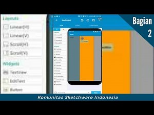 Menggunakan Scroll Layout | tutorial Sketchware dari Nol | bagian 2