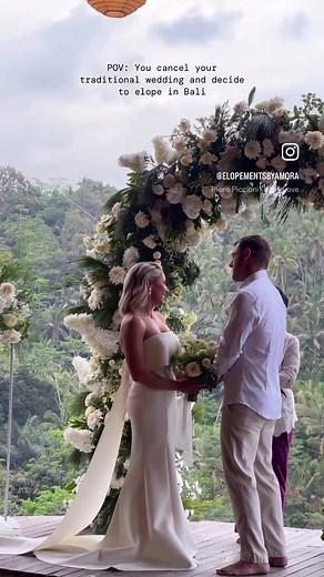 Romantic Elopement in Bali: A Dream Wedding Getaway