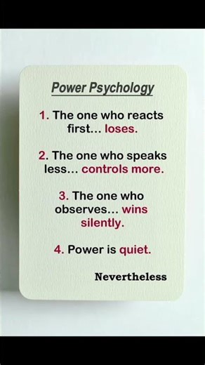 The Psychology of Power | Control Without Speaking