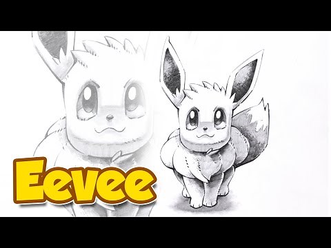 How to Draw Eevee Pokemon | Easy Pencil Drawing