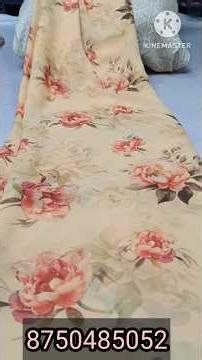 subhash print without border georgette saree.. floral print#subhashsarees #printedsarees #saree