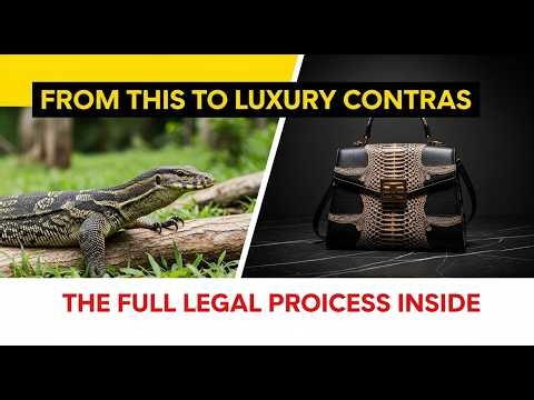 Inside the Monitor Lizard Leather Factory — From Licensed Farm to Exotic Luxury Accessories Full