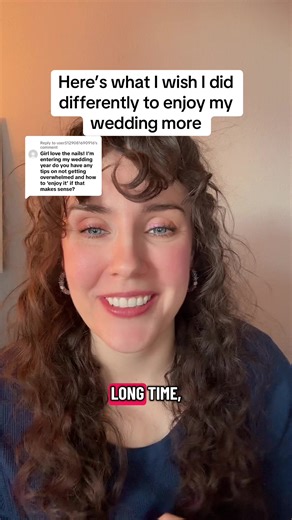 Replying to @user5129081690916 here’s what I wish I had done differently at my wedding to be less overwhelmed and enjoy the wedding day more. #bridetok #weddingtips #weddingtok