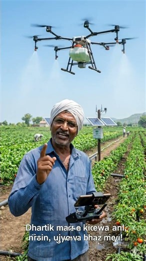 Smart Farmer Using Drone Technology in the Field 🚁🌱