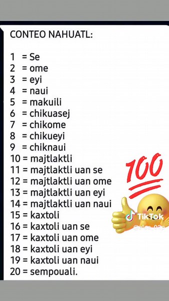 Números en Náhuatl: Aprende del 1 al 1000
