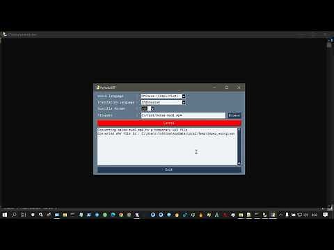 PyAutoSRT : a DESKTOP APP to AUTO GENERATE SUBTITLE and TRANSLATED SUBTITLE FILES