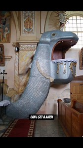 The dinosaur pulpit…. #funny #goodnuffconstruction #funnysigns | GoodNuff Construction