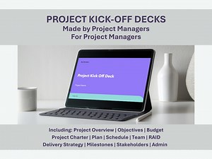 Project Management Kick off Powerpoint Template: 50  Editable Slides (digital Download) - Etsy Canada