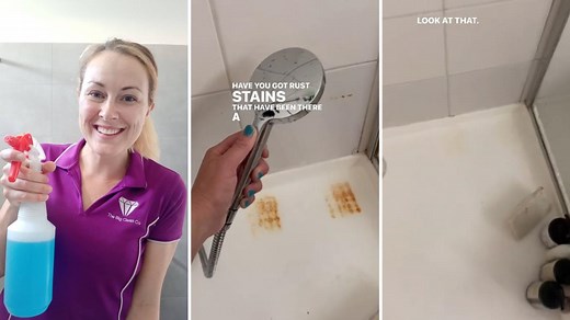 Professional cleaner shares product from Woolworths and Coles for removing rust