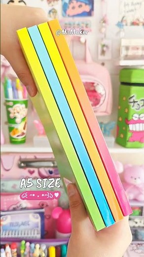 Aesthetic Notes To Match With Your Pens 🤭📑 Shape Notes Hue Series ✨ #shorts