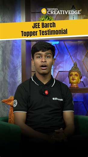 How I Scored 99.69%ile in JEE B.Arch Paper 2 with Creative Edge! ✍️ JEE B.Arch Topper Testimonial