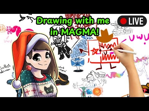 Come draw with me in Magma!! | Chill Drawing + Chat Stream