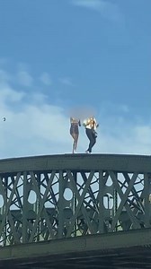 862K views · 1.4K reactions | This is the moment two teenagers were caught on camera as they walked across the superstructure of the railway bridge over King Street and Times Square, Longton. The pair walked across the top of the steel girder from the Longton railway station end. Local Councillor Chris Robinson called the action of the pair "absolutely disgraceful", calling it an "act of stupidity". | Stoke-on-Trent Live | Facebook