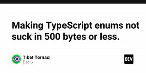 Making TypeScript enums not suck in 500 bytes or less.