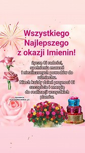 #życzenia #imieniny ✨️🎂 Więcej życzeń imieninowych znajdziesz tutaj https://wierszykolandia.pl/tagi/imieniny Imieniny dla koleżanki dla mamy #kartki | Wierszykolandia