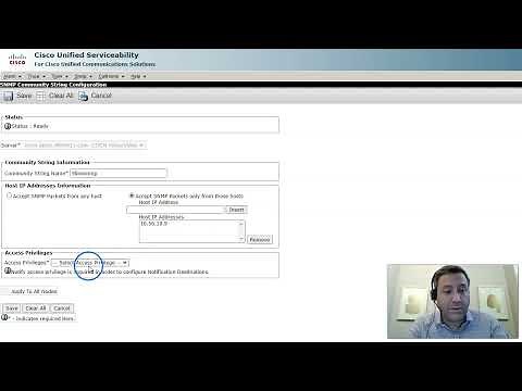 Adding an SNMP v2 Community String to Cisco Unified Communications Manager