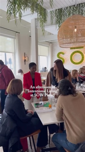 SŌW PLATED | Restaurant on Instagram: "An afternoon rooted in intentional living and thoughtful conversation - exactly what SŌW was created for. We were honored to host Dr. Emlah Tubuo’s Intentional Living Experience and to have our own Sunny Fahlgren join such an inspiring panel, sharing space with leaders committed to whole-person health. Moments like these bring our vision to life: gathering community around meaningful conversation, wellness, and connection. We’re grateful to collaborate wit