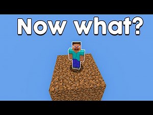 Surviving Minecraft Skyblock With Only Dirt