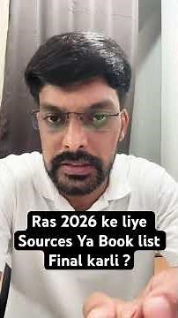 Best Book Sources for RAS 2026 Prelims 📚 | Complete Study Material Strategy 🔥 #RAS2026 #RASPrelims