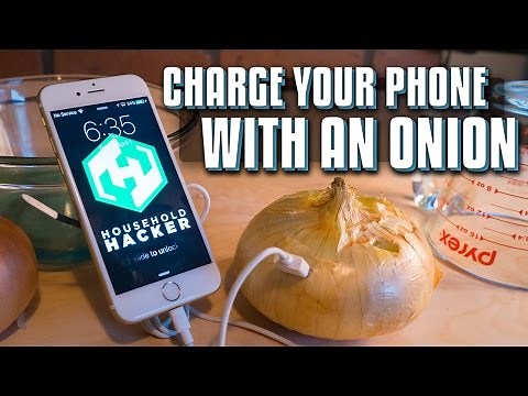 How To Charge Your Phone with An Onion and Electrolytes