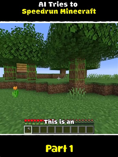 ai tries to speedrun minecraft | part 1 #wifies #ai #minecraft #chatgpt