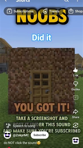 Did it 20th try. #minecraft