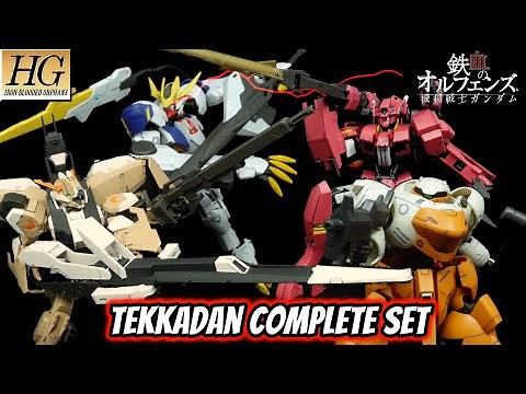 P-Bandai HG Tekkadan Complete Set Review | Gundam Iron-Blooded Orphans