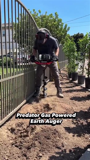 Effortless Hole Digging with Predator Gas Auger