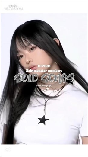 Giving BABYMONSTER members solo songs (from other groups) #kpop #shorts