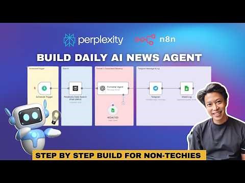How to Build a Daily AI News Bot with n8n + Perplexity (No Code)
