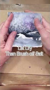 Easy Watercolor Winter Landscape #watercolortutorial
