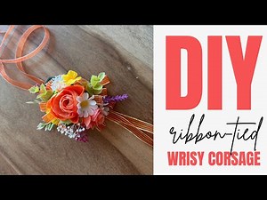 Super Easy Ribbon-tied Wrist Corsage