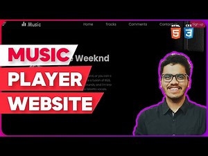 Music Player Website using HTML, CSS & JavaScript | Full Stack Web Development