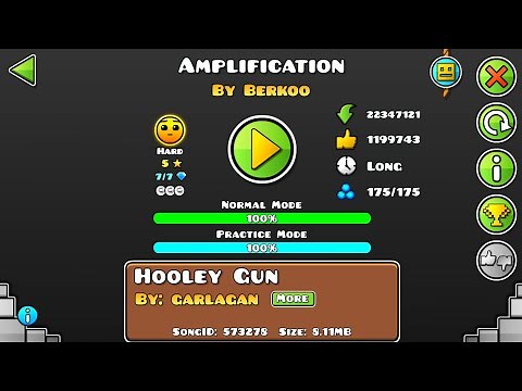 Amplification by Berkoo |Geometry dash| [All coins] complete 100%