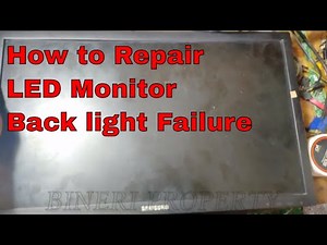 How to repair LED Monitor Backlight Failure #VLOG6