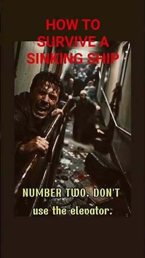 How to survive a sinking ship #SurvivalSkills #SelfDefense #PersonalSafety