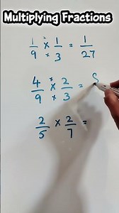How to Multiply Fractions - Fast and Easy!#multiplyingfractions #fractions #maths