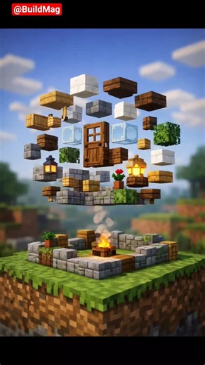 Satisfying Minecraft Mini Build #minecraft