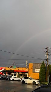 Full rainbow 🌈 in Melbourne today. | Good Morning Australia