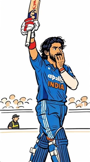 cricket player into cartoon