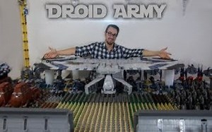 【乐高】土豪打造星球大战机器人大军基地，这得有多少啊