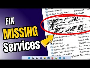 How to Restore ANY Missing or Deleted SERVICES in Windows 10/11