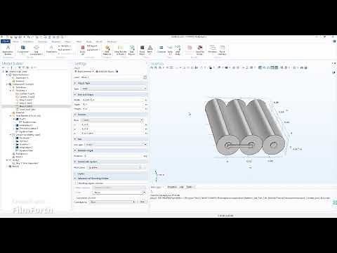 HOW TO BUILD BATTERY PACK GEOMETRY IN COMSOL_part1