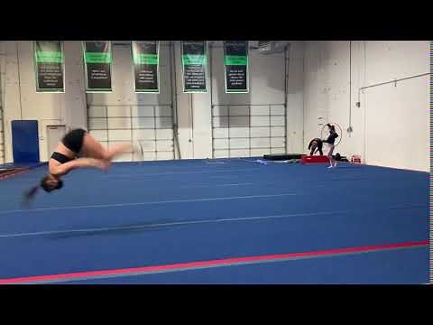 Cartwheel, back tuck, 2 back handsprings, full