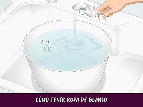 Cómo teñir ropa de blanco