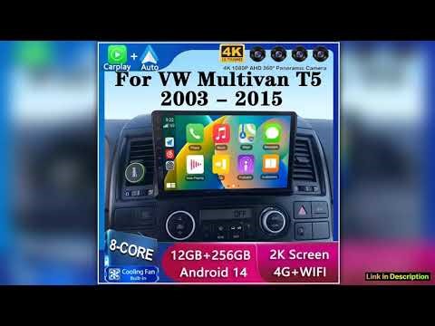 Android 15 For Volkswagen Multivan T5 2003 2004 2015 Car Radio Navigation Multimedia Player Stereo