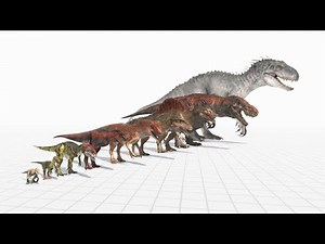 Can Herbivorous Dinosaurs Survive Against 9 Carnivorous Dinosaurs? - Dinosaurs Simulation