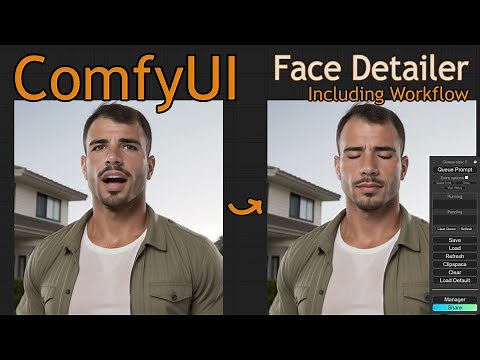 ComfyUI Face Detailer workflow #comfyui #stablediffusion #facedetailer