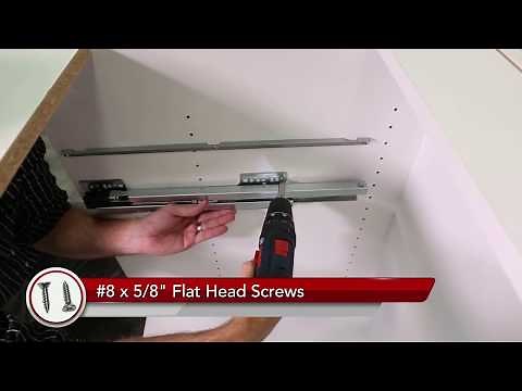 Rev-A-Shelf 53TM Top Mount Waste Container Installation