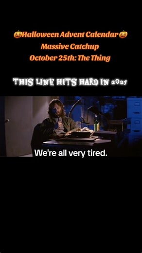 The Thing is an all-time favorite that we did last weekend, and this R.J. MacReady line packs a heavy punch. #thething #kurtrussell #johncarpenter #halloween #adventcalendar #rjmacready #horror #october25th #diyentertainment | diyentertainment.net